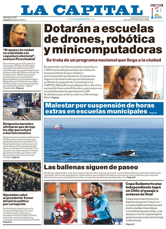 🗞️ TAPA de LA CAPITAL // Mirá todas las notas -> lacapitalmdp.com