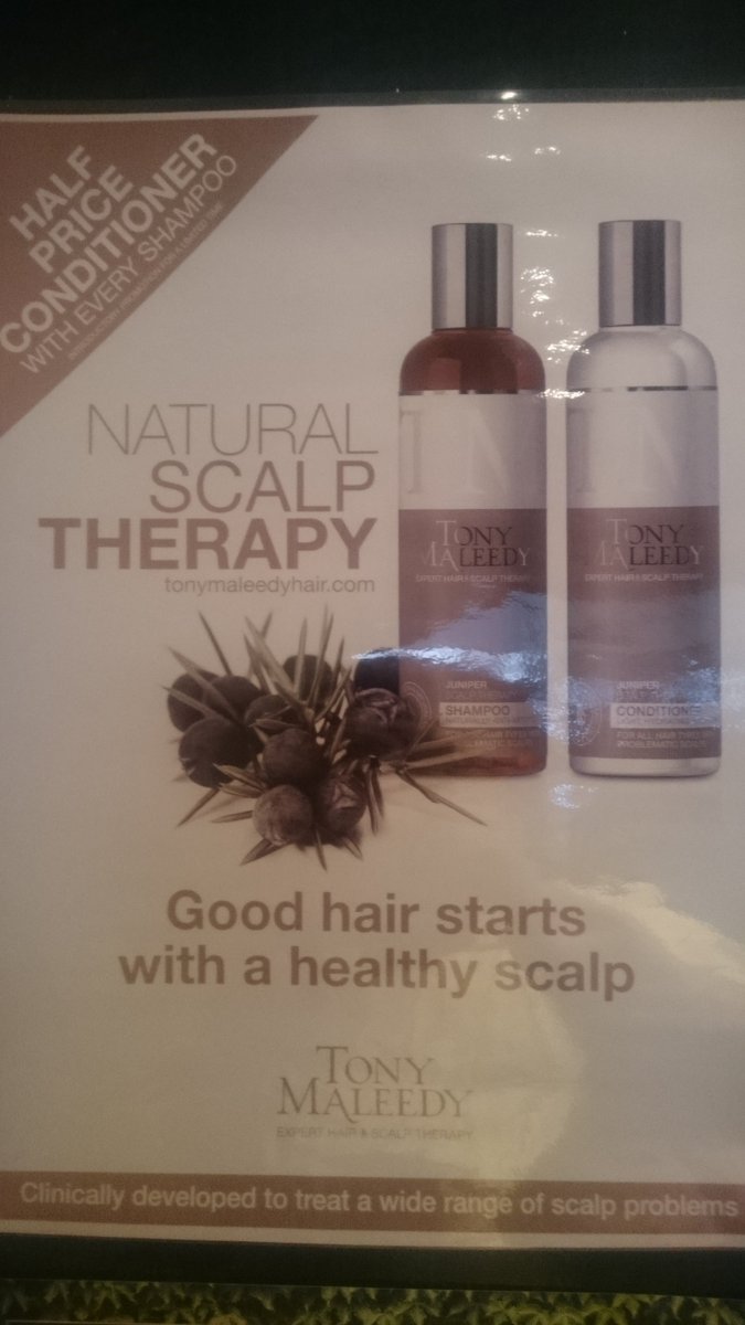 juniperherbal's tweet image. Introductory Offer - HALF PRICE Tony Maleedy Conditioner when bought with TM Shampoo. Ideal for all hair types and all scalp issues