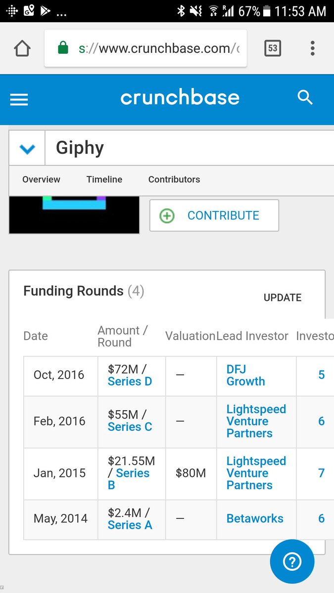 wilreynolds's tweet photo. Wait wait wait, giphy has raised 150 million dollars? Dafuq? https://t.co/2oDZMmDSoL
