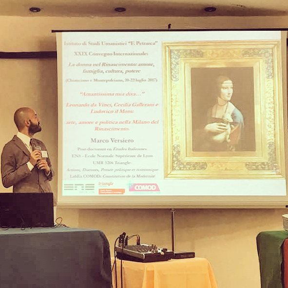 MarcoVersiero's tweet photo. #MarcoVersiero #Versiero #LeonardoDaVinci #Leonardo #CeciliaGallerani #LadyWithAnErmine #Sforza #IstitutoStudiUmanisticiPetrarca #conference https://t.co/RHUPVDFEMJ