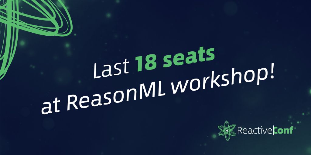 Why <a href="/reasonml/">Reason</a> ?

Watch “What's in a language” <a href="/_chenglou/">Cheng Lou</a> buff.ly/2vnOy8M

Get your seat here: buff.ly/2vnVZwO