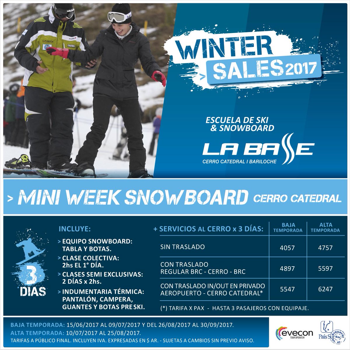LaBase_Ski's tweet photo. Viví la #Nieve en #CerroCatedral #Bariloche
¿Cuál es tu #WinterSale #Snowborad?🏂 #Day #MiniWeek #MaxiWeek
¡Informate! 📞 +54 0294 4456111 https://t.co/P2cphtLKs2