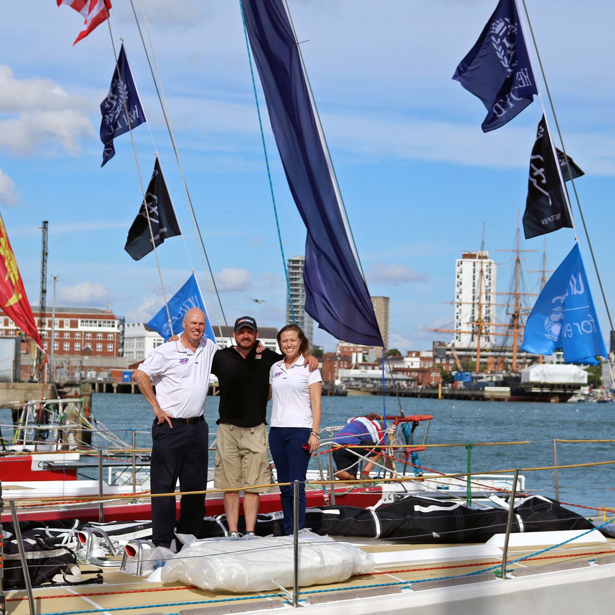 ClipperRace's tweet photo. Great to have @PSPMarine meet their new #ClipperRace Skipper Roy Taylor &amp; crew. Can't wait to see what they achieve in the #RaceofYourLife https://t.co/hi5owDuVgy