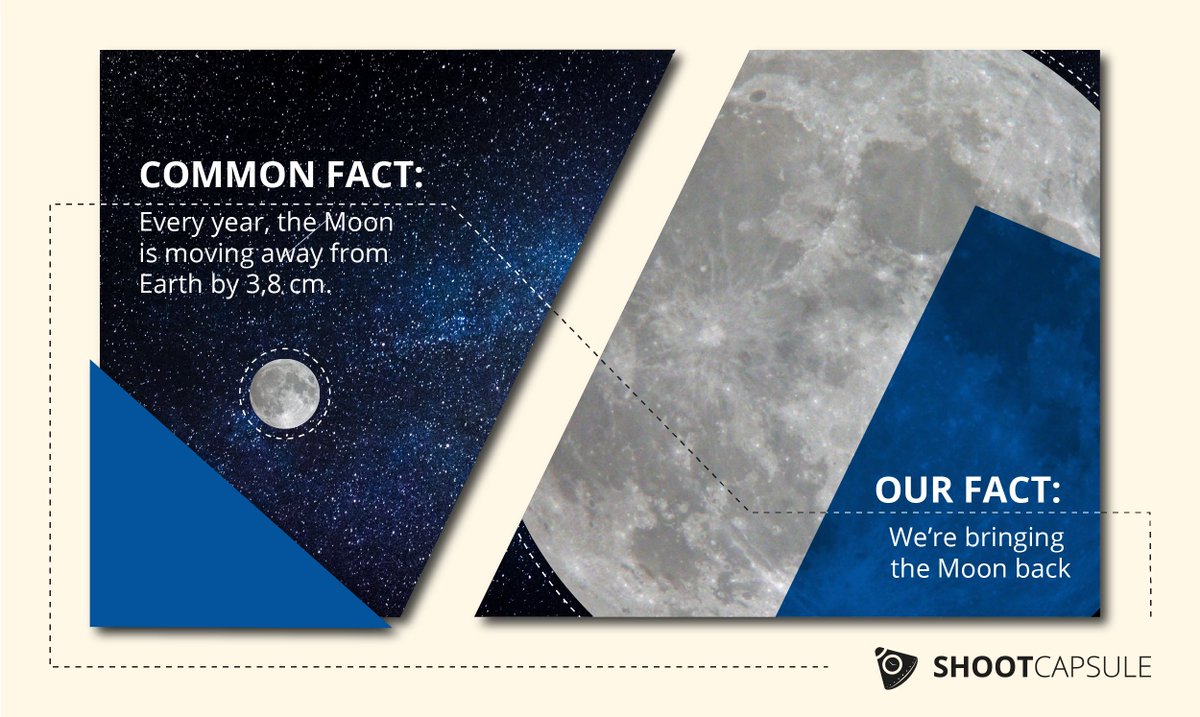 ShootCapsule's tweet photo. Facts are simple: with our #apps you can get closer to the #Moon. 🌕  || #Space #iOS #webapp #datastorage https://t.co/J5yHzsgChq
