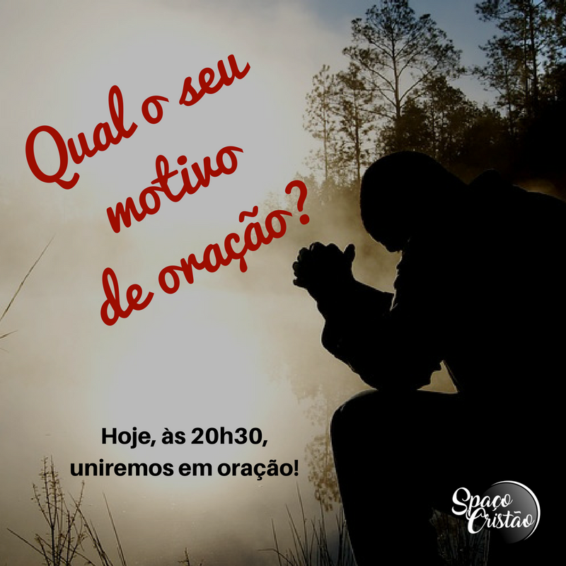 SpacoCristao's tweet photo. Iremos nos unir em oração hoje, às 20h30. Deixe aqui seu pedido de oração e ore junto conosco. 🙏 https://t.co/nzyz37rlxq
