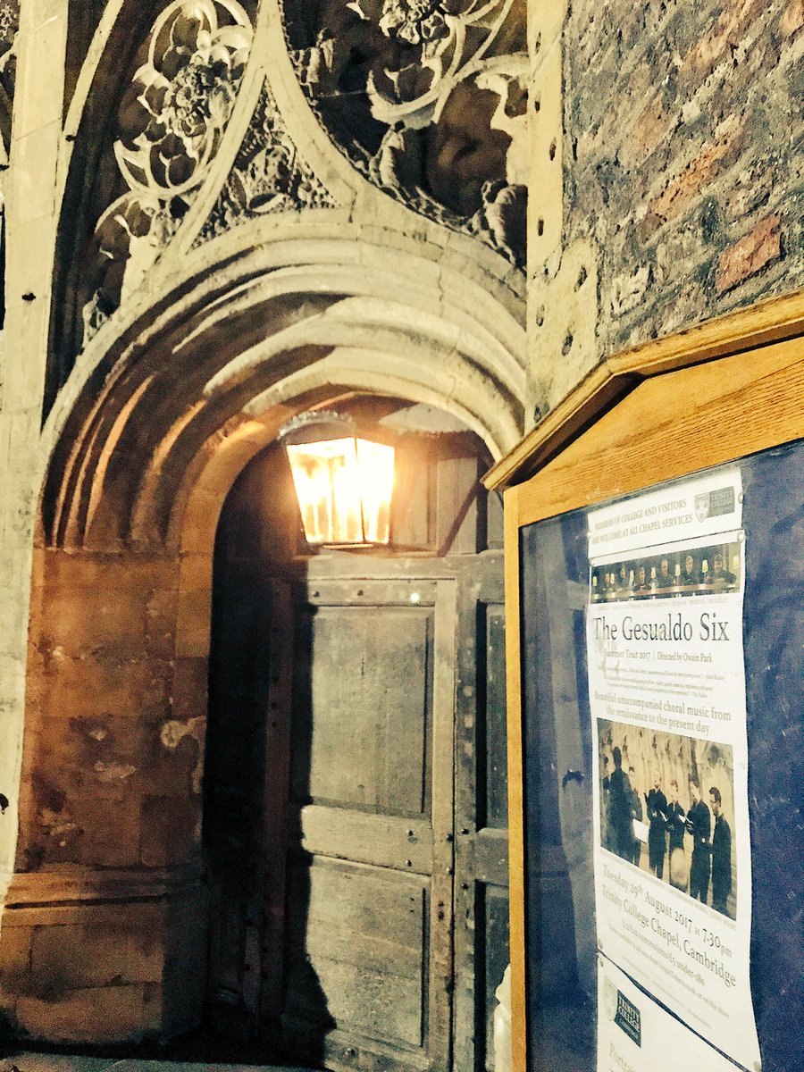 TheGesualdoSix's tweet photo. Posters for our #Cambridge concert have gone up around town!  Programme w/ something for everyone, 29 Aug 19:30. Tix https://t.co/EVHkAsxR7M https://t.co/OKe9z3SIda