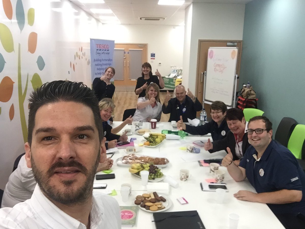 Great social media workshop with the #TescoCommunityChamps in #Gloucester learning about how they can share their great #Community news #RT