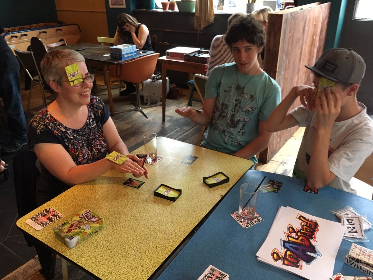 stuffByBez's tweet image. Yogi being enjoyed on #BezDay. The new cards are great for the pub environment.