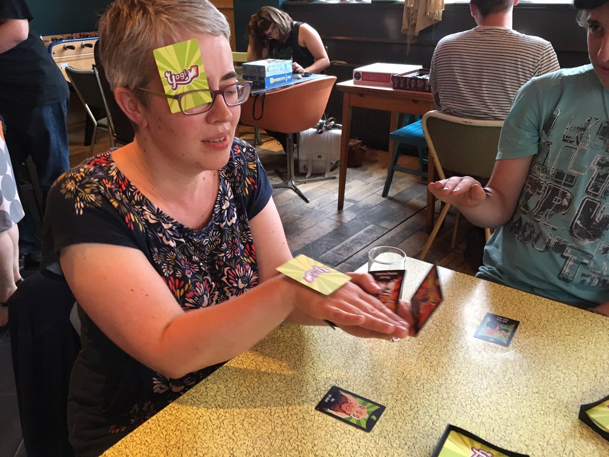 stuffByBez's tweet image. Yogi being enjoyed on #BezDay. The new cards are great for the pub environment.