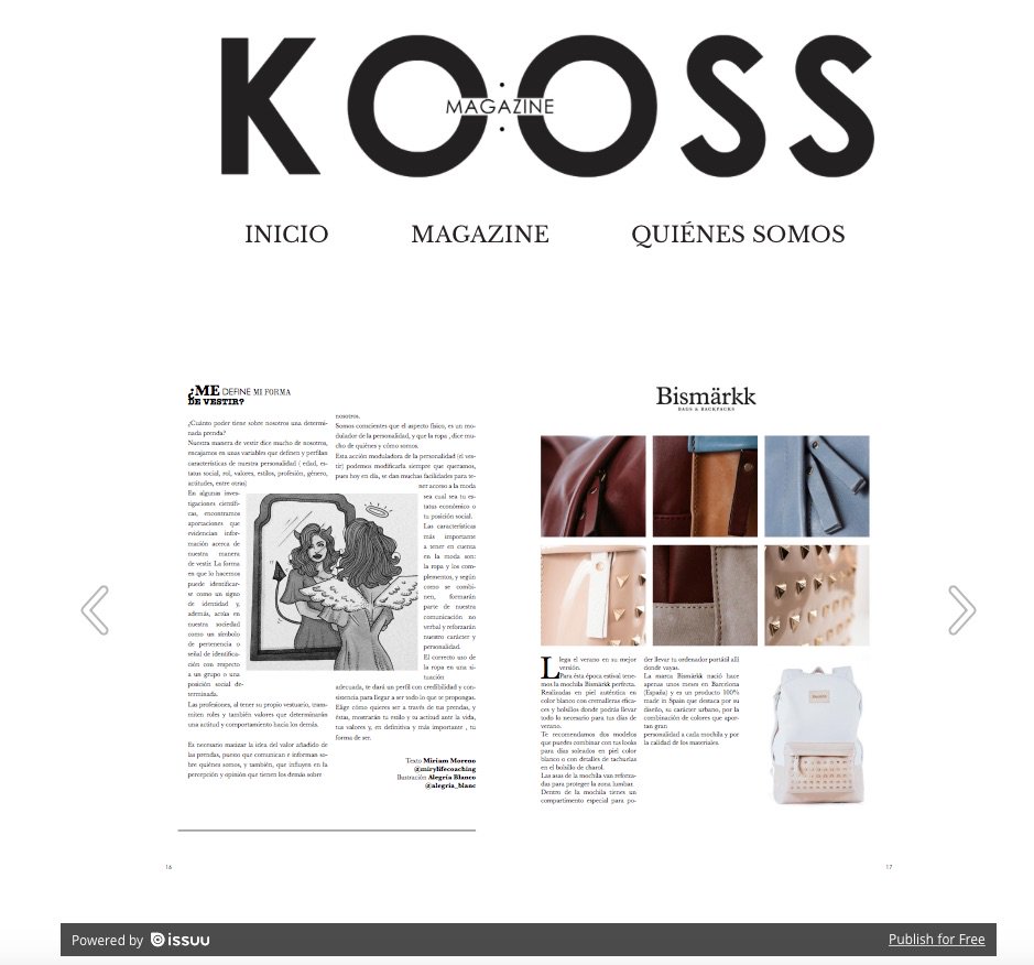 MazuccoC's tweet photo. No te pierdas el último número de @Kooss_Magazine con un report de las mochilas .@BismarkkCo https://t.co/vYi0jMLRfK https://t.co/o7u2nKWxh4