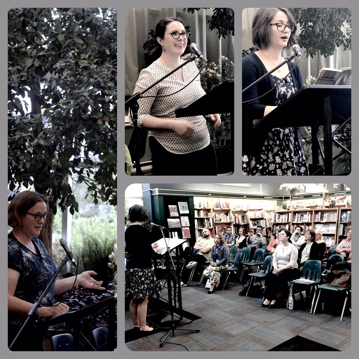 JaneDayReader's tweet photo. From last night's #ChiSeries #Winnipeg event. Thanks to Kyla, Courtney, Sam & Chadwick for all your #poems/sass. https://t.co/SnaLeBvU1q
