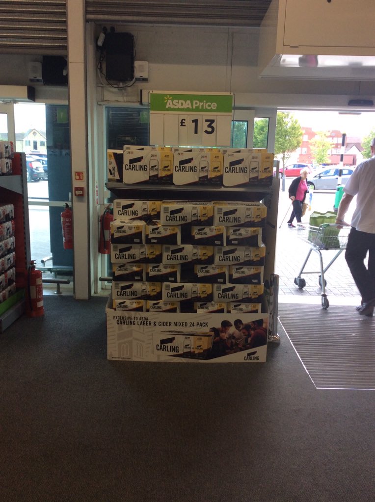PowerforceMC38's tweet photo. #mixedpack @carling @asda @PowerforceMCFM2 Asda in SG18 0JS when it's gone it's gone carling mixed pack at £13 wow what a deal https://t.co/dYHJk4Mn3U