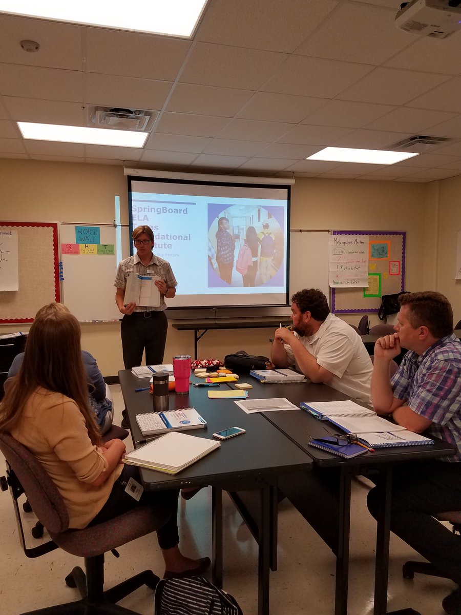 duvall58's tweet photo. Miller and Goodnight ELA GT teachers learning Springboard Curriculum. #increaserigor #SMCISD #Rattlers https://t.co/O3Kqv2A9Pr