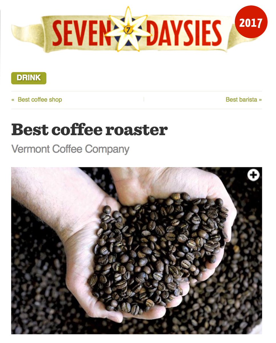 #thankyou loyal #Friends for choosing us as #BESTCoffeeRoaster in #VT sevendaysvt.com/vermont/best-c…
