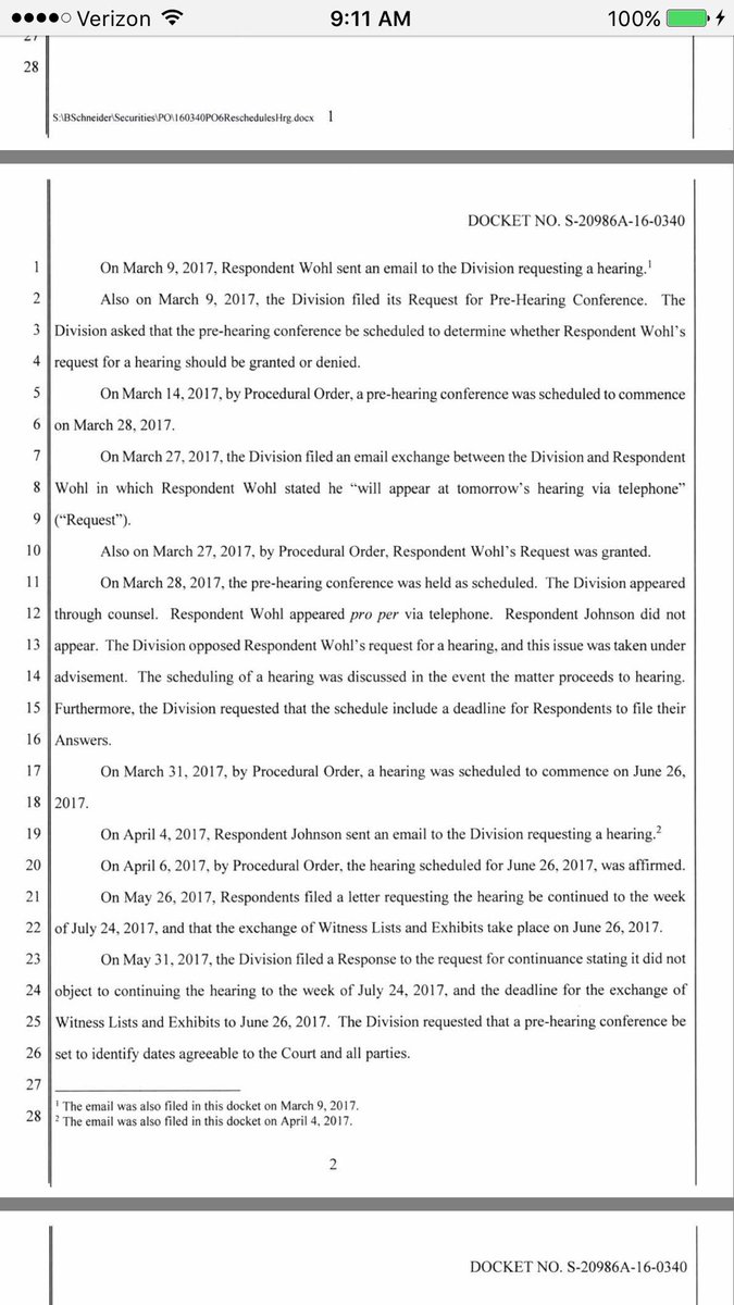 funder's tweet photo. Court Doc: Jacob Wohl who Trump keeps retweeting is facing 14 counts of fraud in front of the Arizona Securities Commission-hearing 8/7/17 https://t.co/fsIcRbAXoG