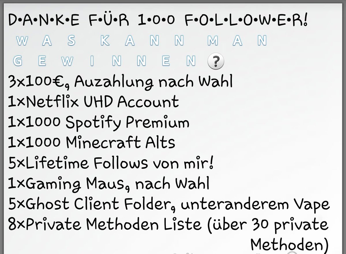 PaperGAWs's tweet photo. 100 FOLLOWER SPECIAL!

🖐Must Rt and follow🖐
Ende:🏁200 rts🏁

🛡25 GEWINNINER!!!🛡 https://t.co/Up0q07m4aZ