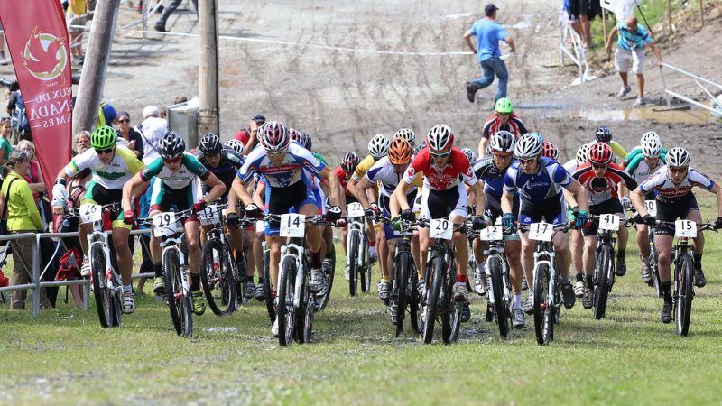 LIVE #JCG2017 #CGMountainbike competitions at buff.ly/2tGB5cI - starting at 9AM! Mountain Bike presented by @MapleLeafConst