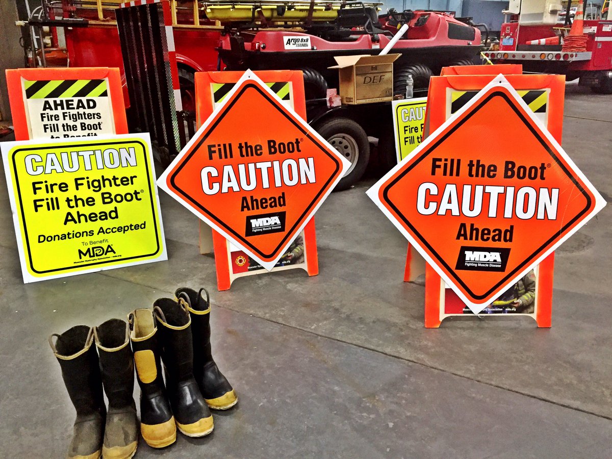 Firefighters will be in Market Square today collecting for The Muscular Dystrophy Association, Fill The Boot!