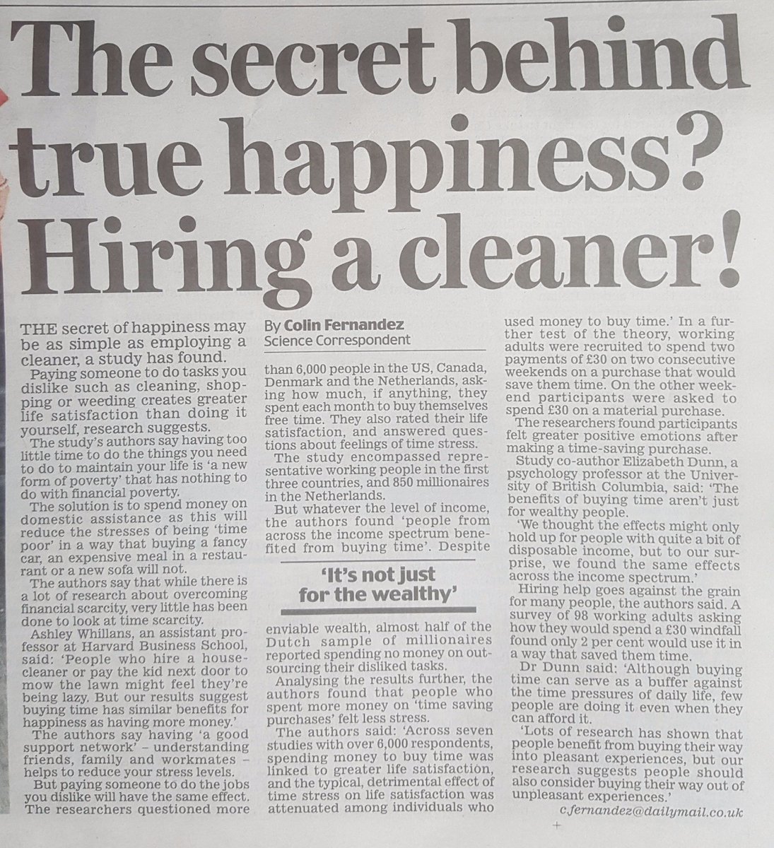 Check out this article from <a href="/DailyMailUK/">Mail+</a>, why not enjoy more 'you time' and forget about the boring stuff! Visit Selclene.co.uk