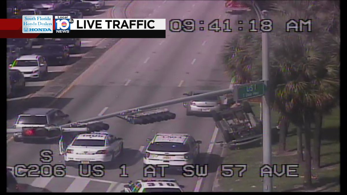 Crash on US-1 SB at SW 57th Ave #traffic https://t.co/L1kXPRbBJs