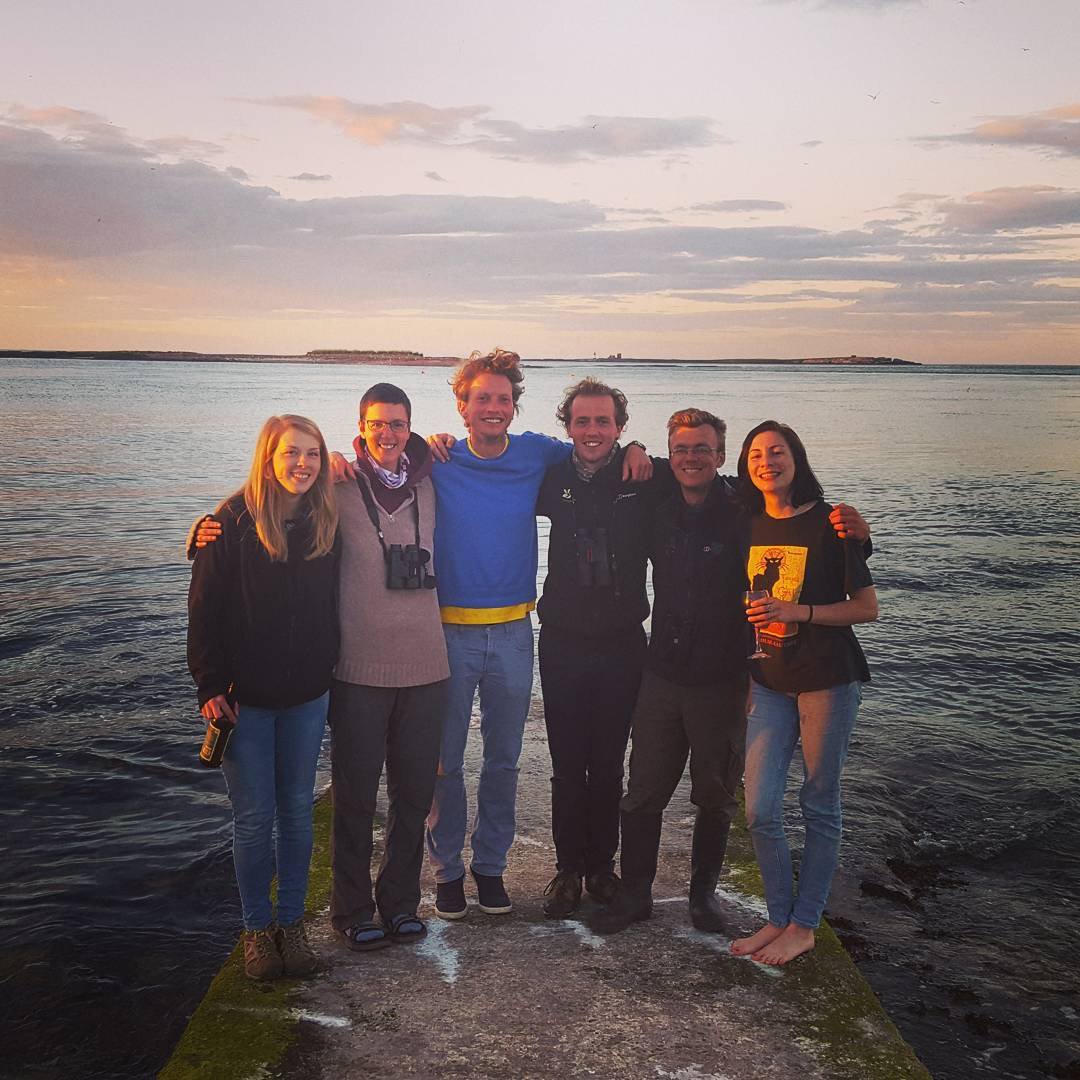 Meaghan_McBlain's tweet photo. Had such an amazing time volunteering on the Farne islands with this lovely bunch @NTFarneIslands #goodbye #nationaltrust https://t.co/QvJ3j1pxKp