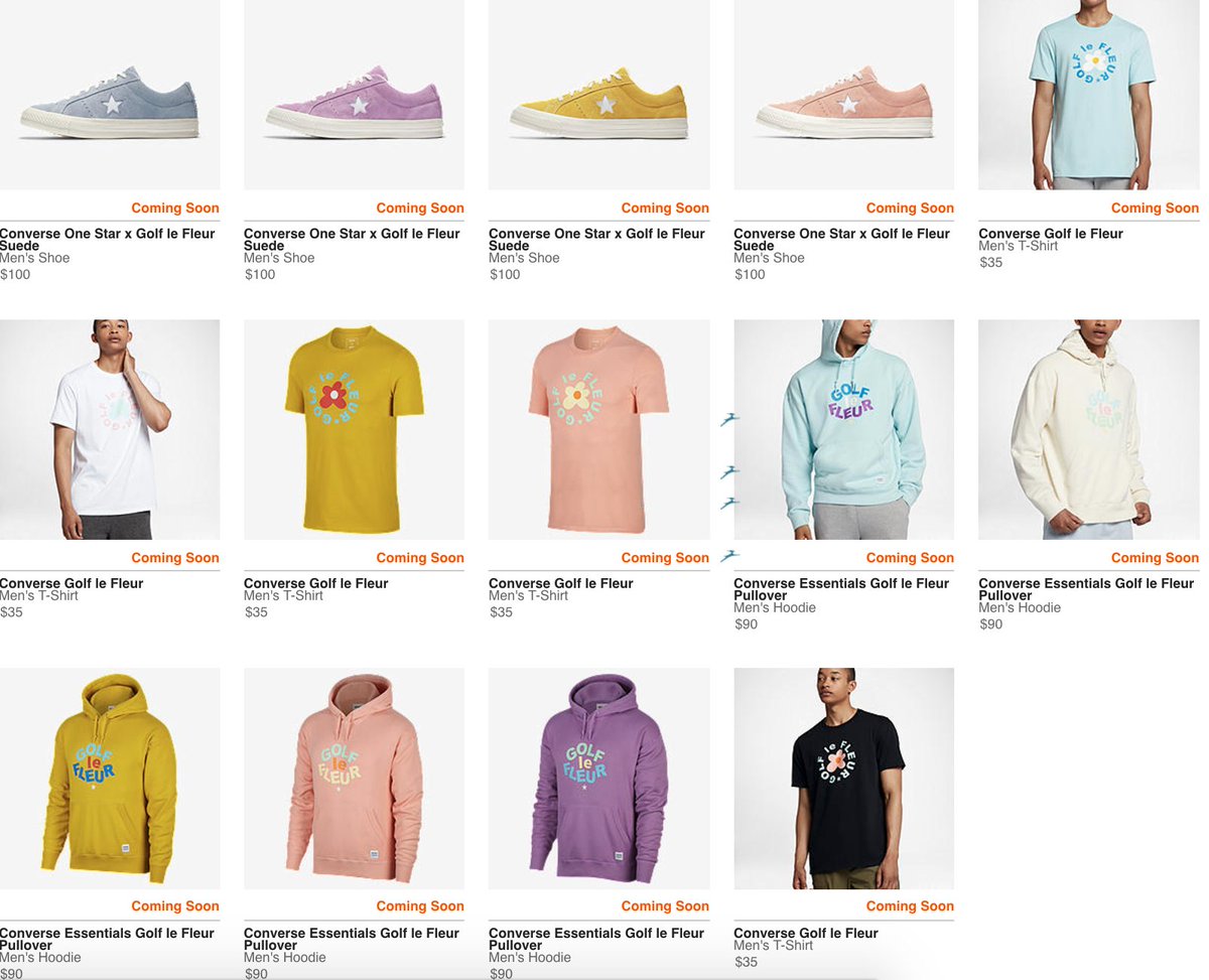 converse golf le fleur clothing