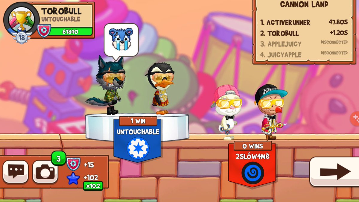 ToroBullSennin's tweet photo. Doing our thing, handing L's 😏 @TheFunRun #FunRunArena #ClanBattle #UntouchableClan https://t.co/FLvWTi1j6a