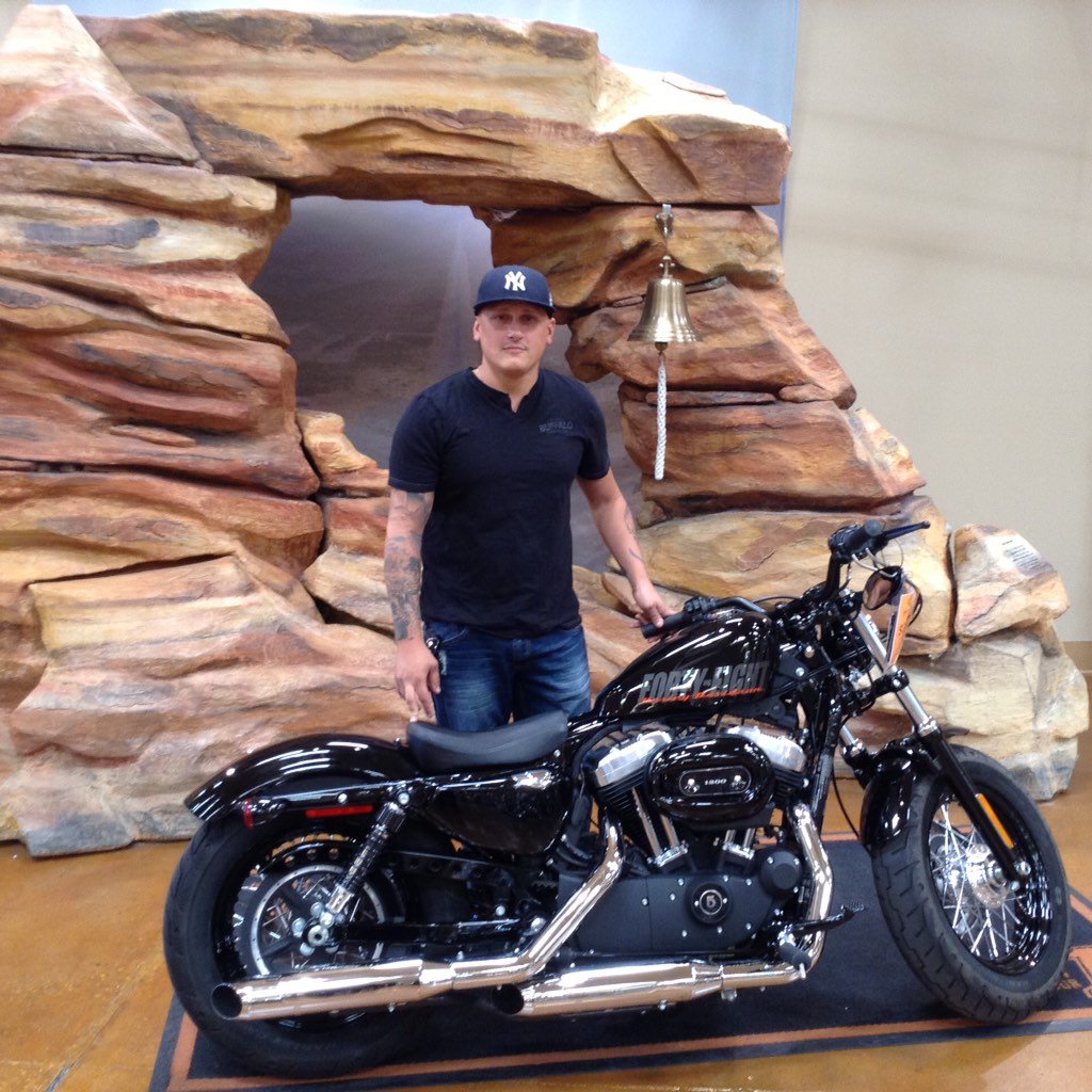 redrockharley's tweet photo. Enjoy the ride Ralph! He took possession of this 2015 XL1200X Sportster Forty-Eight #RockHardRideHarder #RedRockHD https://t.co/GP6PCO7LpO