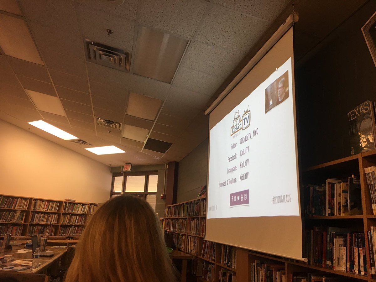 joyathrall's tweet photo. Who says a webinar can't be fun and interactive? Yay, @KidLitTV_NYC! #irvingreads https://t.co/KrN8mApK34