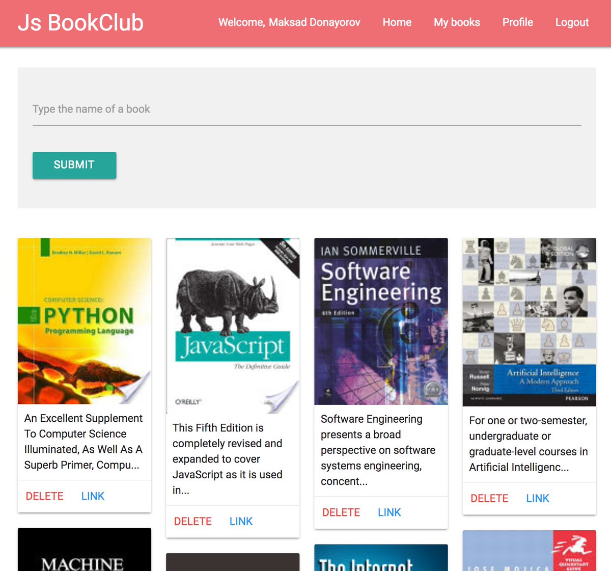 donayorov's tweet photo. Day 109: #100DaysOfCode
Couple more hours were devoted to "Js BookClub App". 
Almost done.
👨‍💻 @freeCodeCamp https://t.co/EQd0AP0cSl