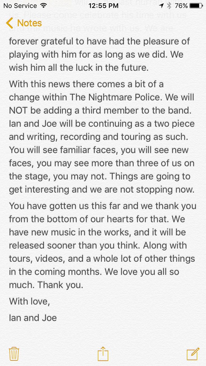 Update on our future.