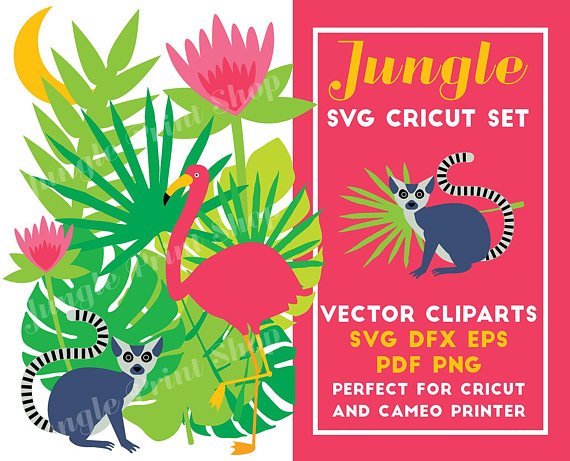 JunglePrintShop's tweet photo. Flamingo&amp;Lemur SVG PNG Printable Cutting Files! https://t.co/CDS2P7XVur #etsy #svg #png #printable #eps #tropical #jungle #cricut #cameo #ai https://t.co/xcFKIVeLKA