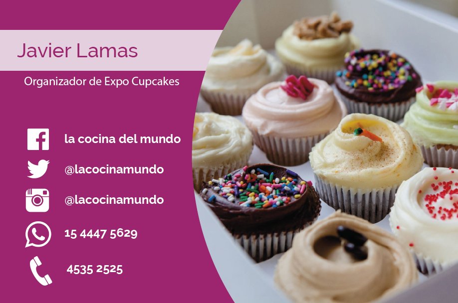 Este Sábado charlaremos con #JavierLamas, organizador de la <a href="/expocupcakes1/">Expocupcakes</a>!!!
De 21 a 00 hs. por <a href="/ElMundoAM1070/">Radio_El_Mundo_AM1070</a>!!