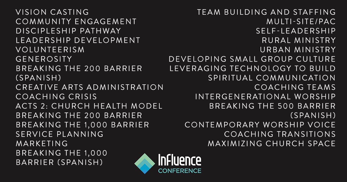 getinfluence's tweet image. All of our breakouts next week barely fit on one graphic! Which ones are you most excited for? #GC17