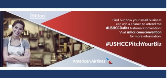 The @USHCC #PitchYourBiz contest provides 5 small U.S. businesses with the chance to attend the National Convention: buff.ly/2hmjdOx