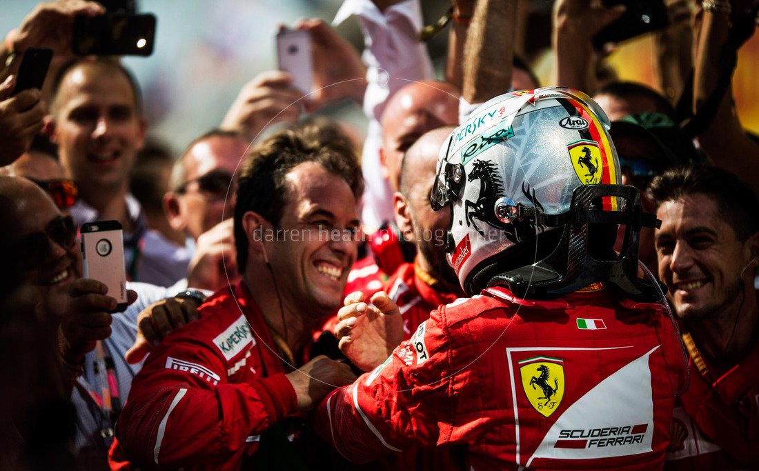 F1Photographer_'s tweet photo. Sebastian Vettel - 2017 #HungarianGP #F1 https://t.co/eTYdcGwIHw