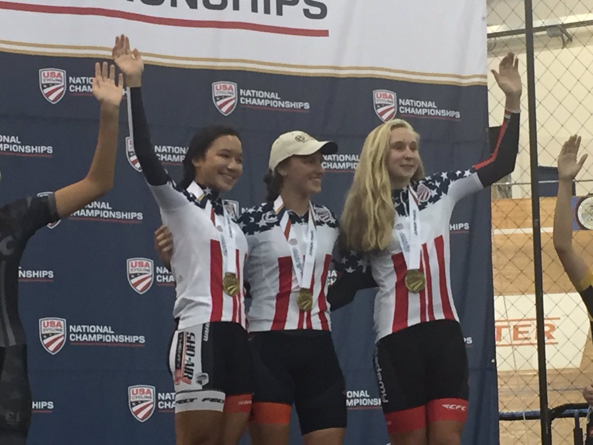 burnerfitdevo's tweet photo. Sending a big congratulations to our Emma Workowski on her latest national title and new national record for W15-16 Team Pursuit #burnerfit https://t.co/KssTlGze6W