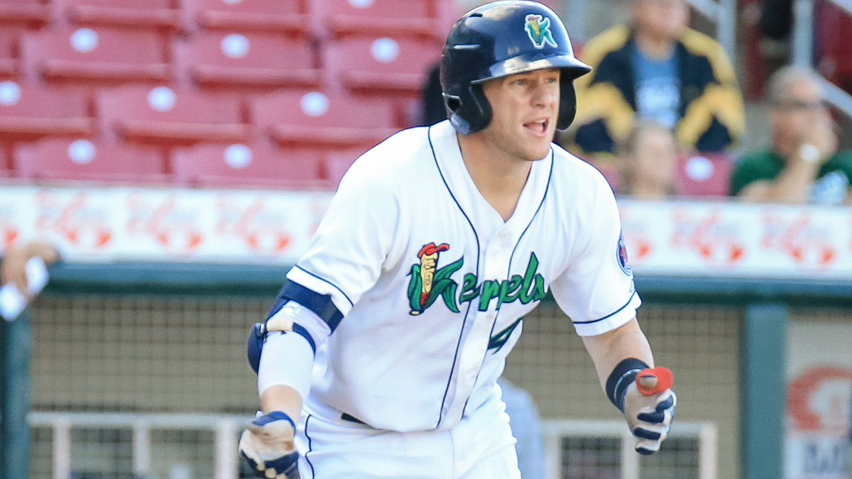 MiLB's tweet photo. #MNTwins No. 11 prospect Travis Blankenhorn -- "a tremendous athlete" -- putting talents on full display @CRKernels: https://t.co/D19lZDTYNO https://t.co/UTrOMmFEIB