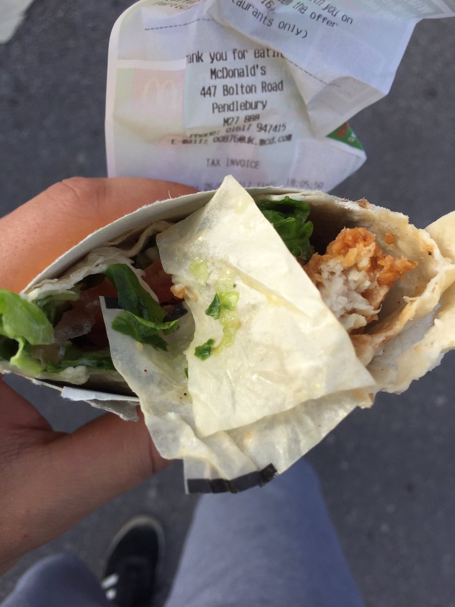 Alexxx_Jessop's tweet photo. @McDonaldsUK @McDonaldsCorp Cheers for this extra topping and not replying to my complaint email. #ImNotLovingit https://t.co/TUnFGU2QQt