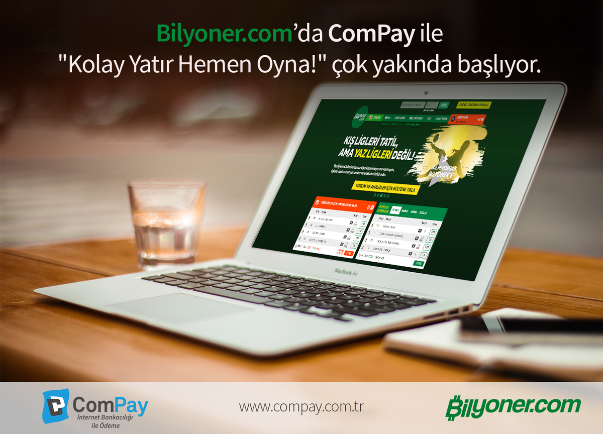 Aramıza hoşgeldin <a href="/Bilyoner/">Bilyoner 💚</a> :) Çok yakında #bilyoner 'de #compay ile kolay yatır, hemen oyna başlıyor #eticaret #dijitalbankacilik