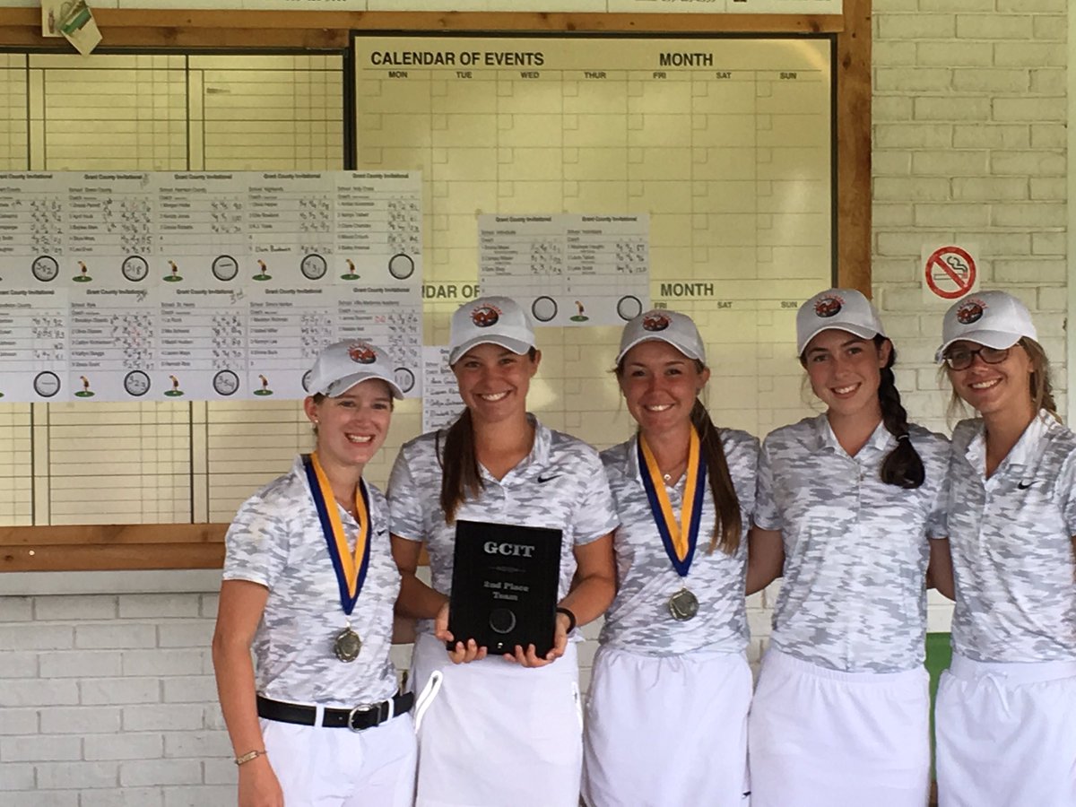 The ladies took second at Eagle Creek with a new low score of 323.
Caitlyn: 77 (woot woot)
Olivia: 73
Brooke: 76
Kaitlyn: 97
Grace: 107