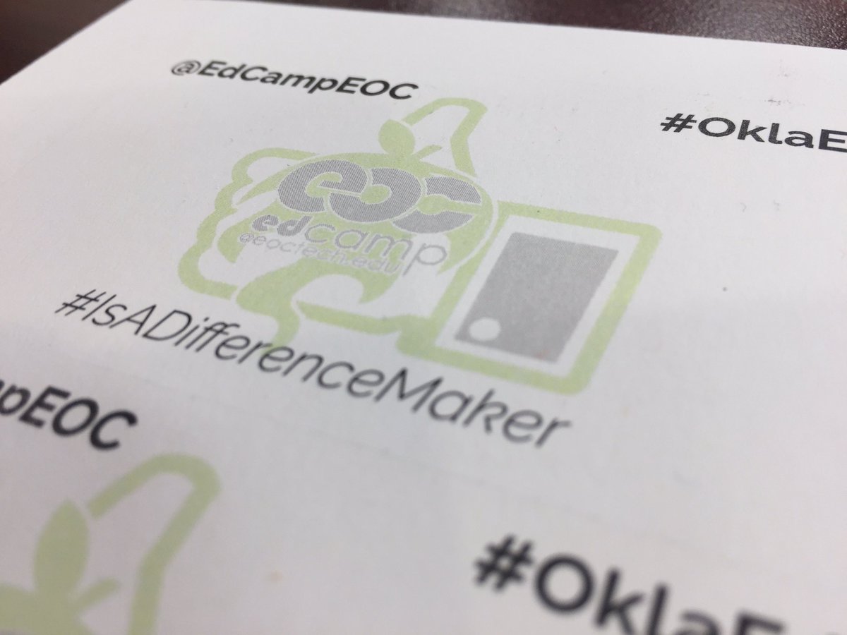 EdCampEOC's tweet photo. Be your hashtag session starts at 12:30! #IsADifferenceMaker https://t.co/VjZyX1rxJW
