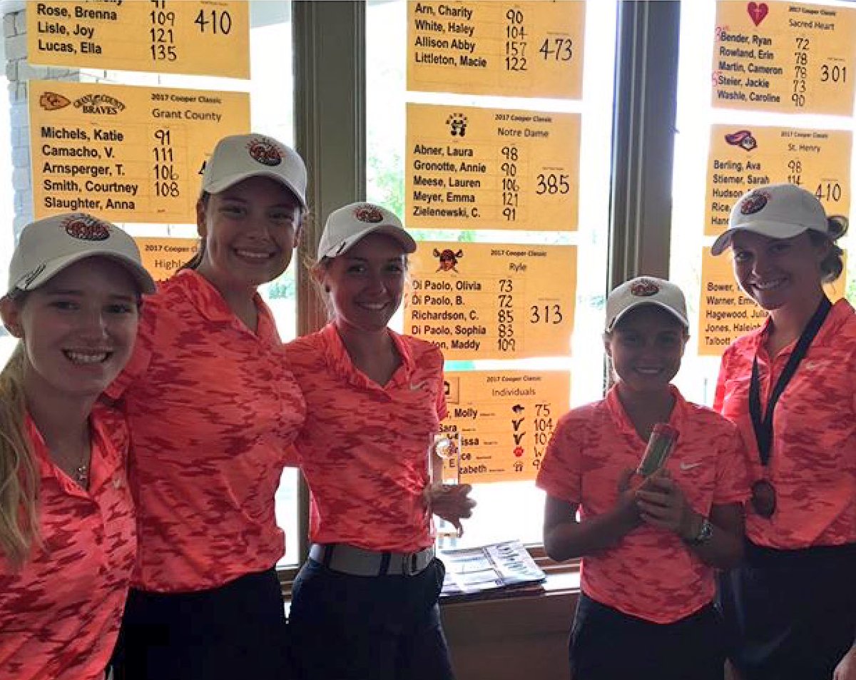 Yesterday, at the Cooper Classic, the ladies took 2nd breaking our record with a 313. 7th grader, Sophie shot her personal best: 83