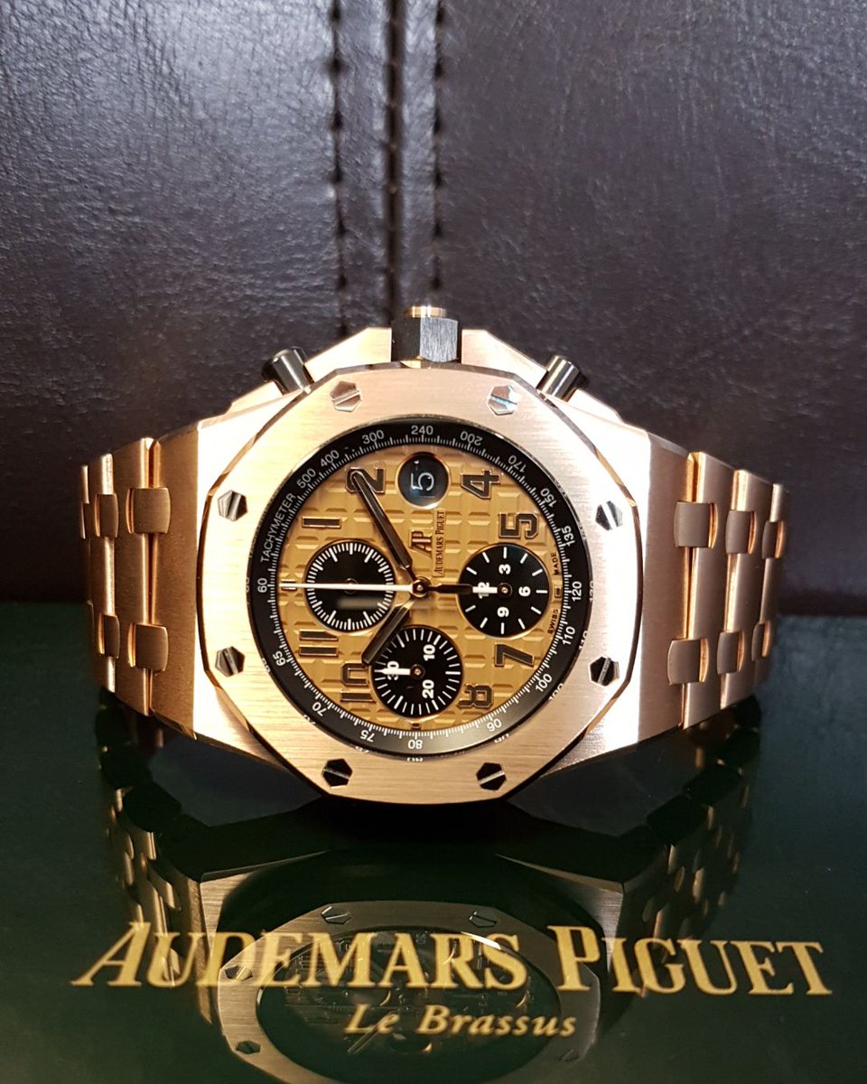 GlobalWatchShop's tweet photo. All rose stunner! Audemars Piguet Royal Oak Offshore! https://t.co/t9M8Sf0bkR Get it quick! https://t.co/nWjJWKYjdX