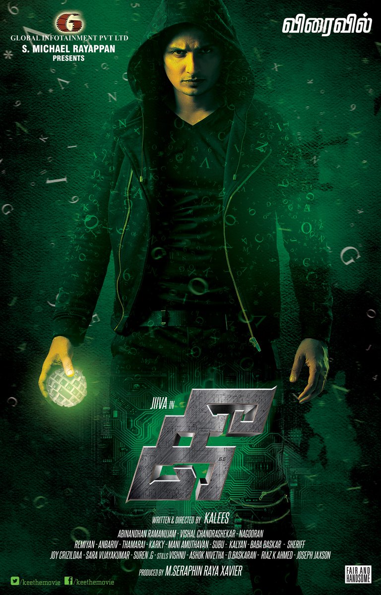 ctcupdates's tweet photo. Official First look of #Kee ft @Actorjiiva
@kalees_dir @kee_movie @RJ_Balaji @nikkigalrani @iAnaikaSoti @joy_stylist
#GlobalInfoTainment https://t.co/xk0zB9pxXE