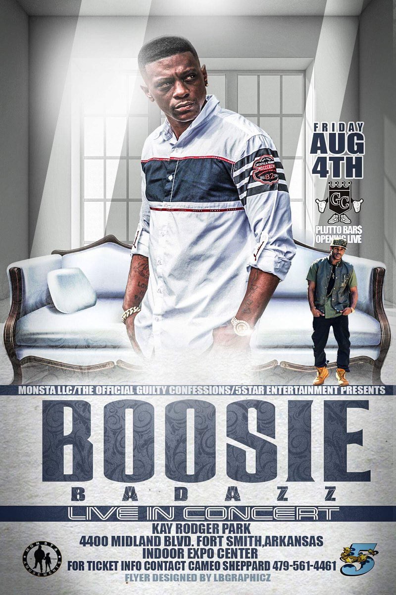 PLUTTOBARS's tweet image. Told y'all I was putting in work !! Opening for Boosie tomorrow night!!
