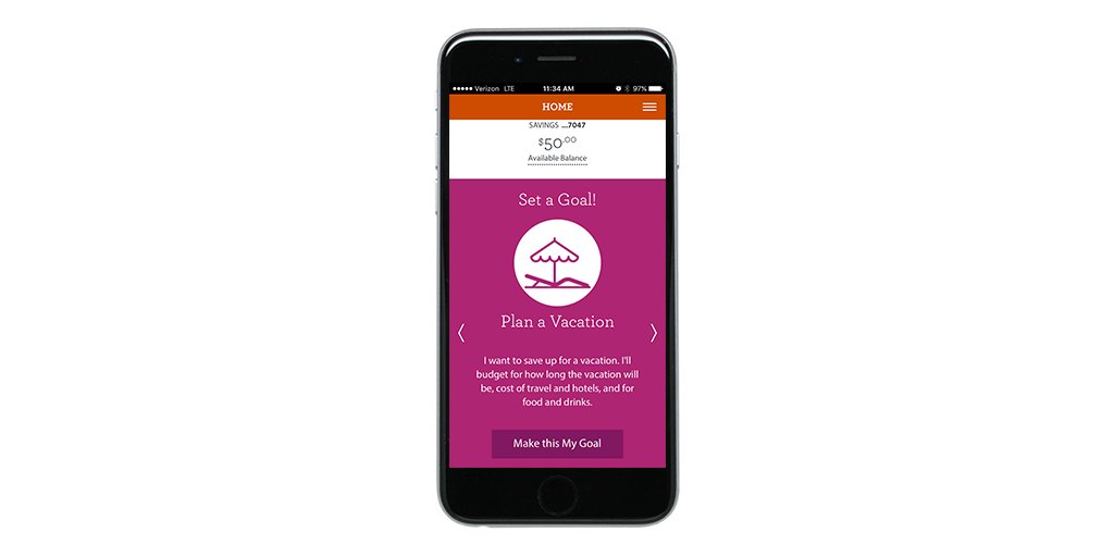 WellsFargo's tweet photo. Want to increase your savings? Get our free #DailyChangeApp that helps you set and reach your #FinancialGoals. https://t.co/9wyrPw4MhK https://t.co/S2JGbtoBJn