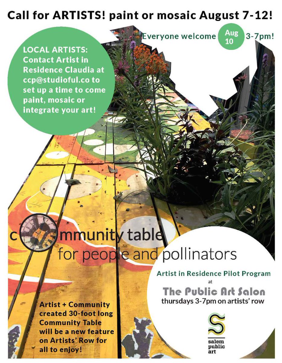 SalemPSProject's tweet image. Call for Artists! Paint the Community Table! salempublicspaceproject.com/2017/08/03/cal…