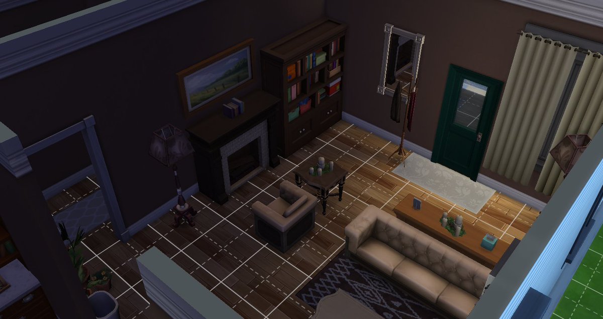 GeminiGingerYT's tweet image. My attempt at the craftsman bungalow for @spring_sims  August Build challenge.  #SpringBuilds