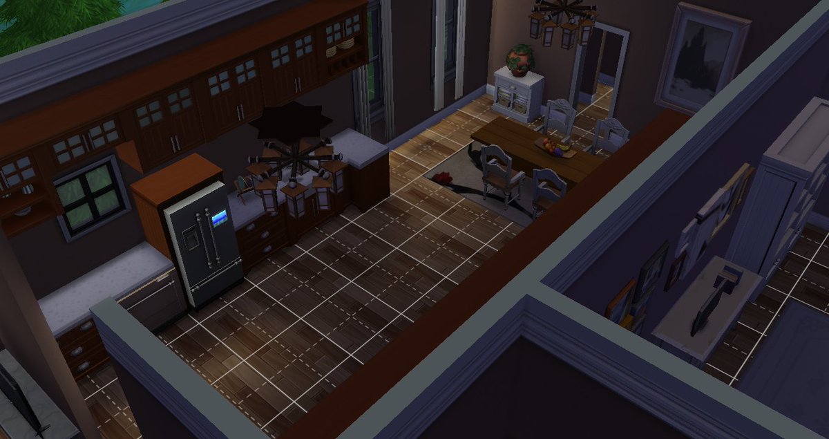 GeminiGingerYT's tweet image. My attempt at the craftsman bungalow for @spring_sims  August Build challenge.  #SpringBuilds